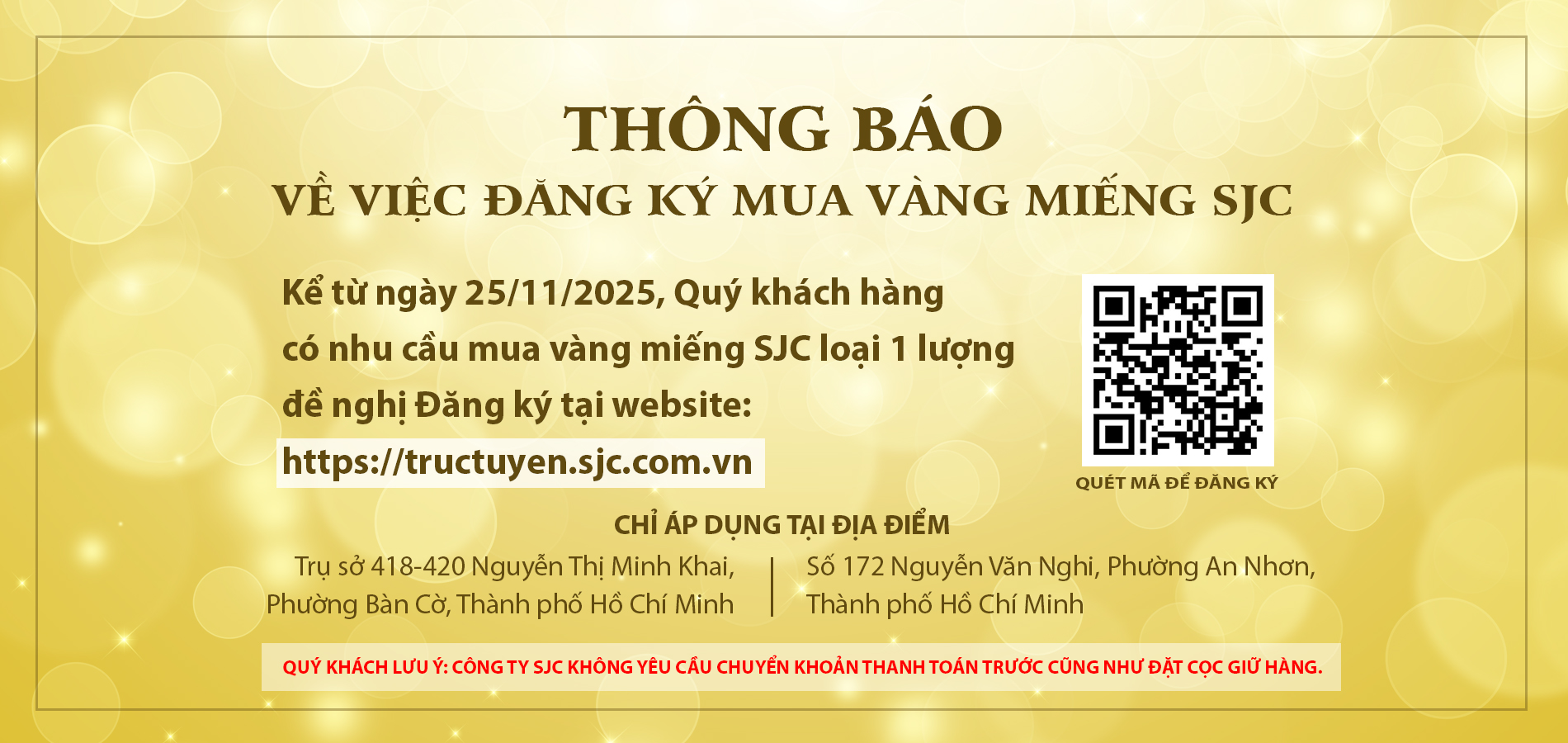 Đăng ký mua vàng