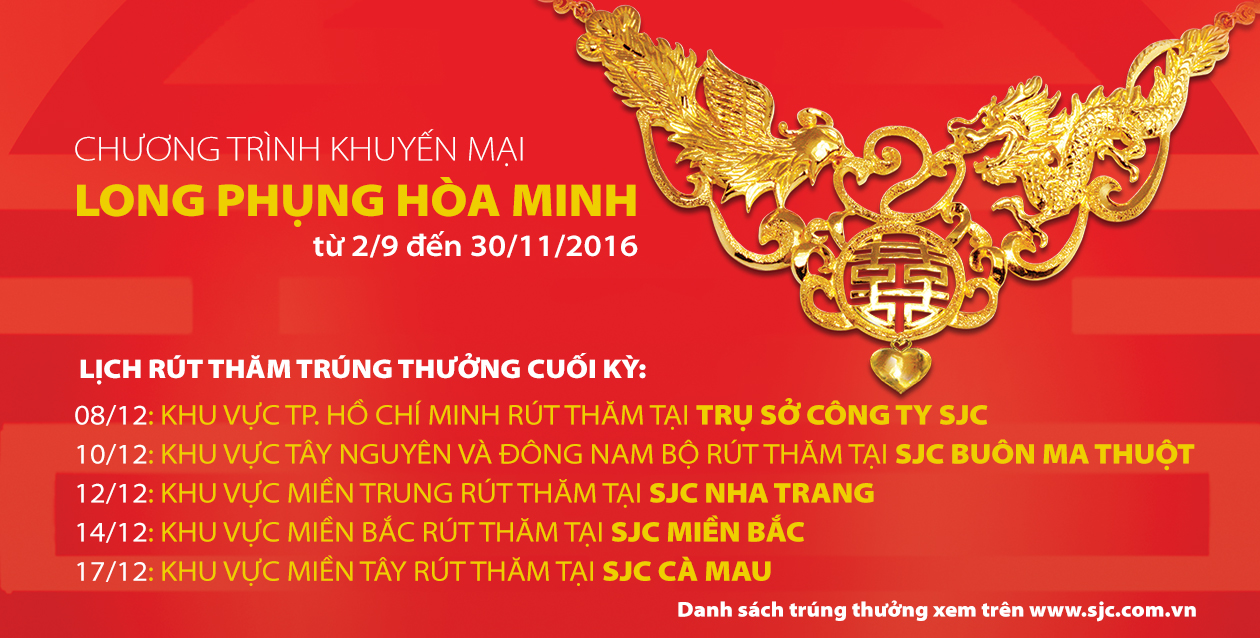 Danh sách khách hàng trúng thưởng chương trình Long Phụng Hòa Minh