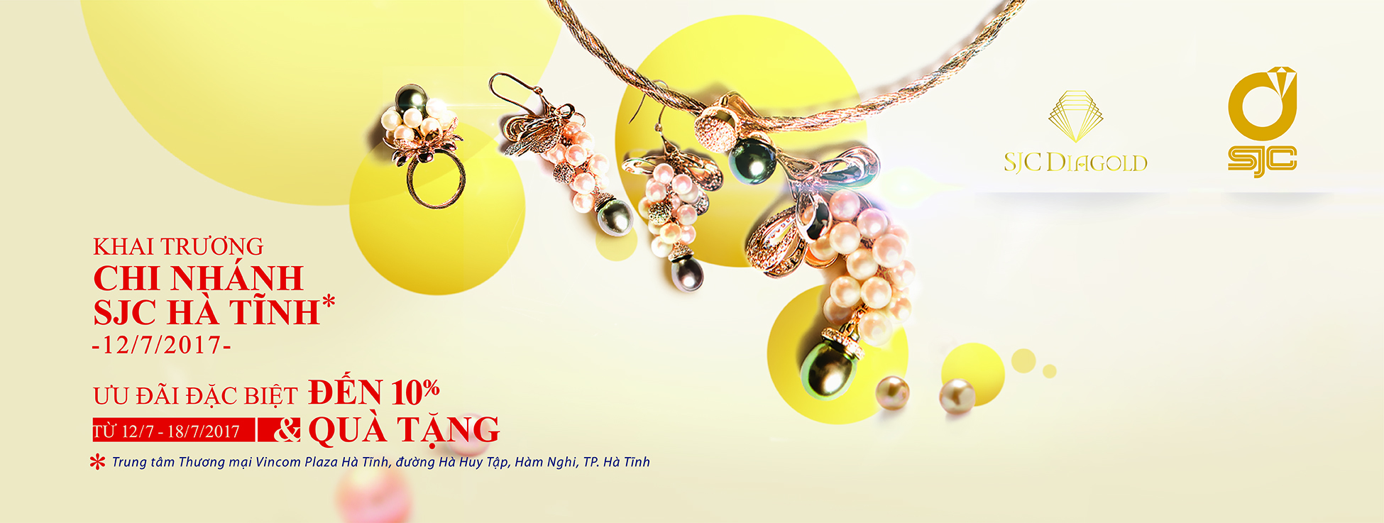 Đón mừng khai trương chi nhánh SJC mới tại TP Hà Tĩnh.