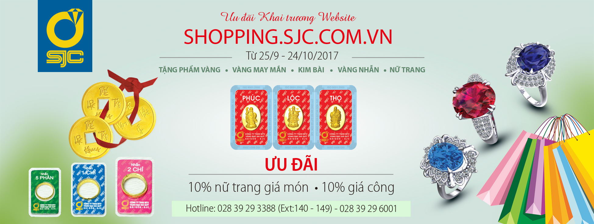 SJC khai trương website bán hàng online
