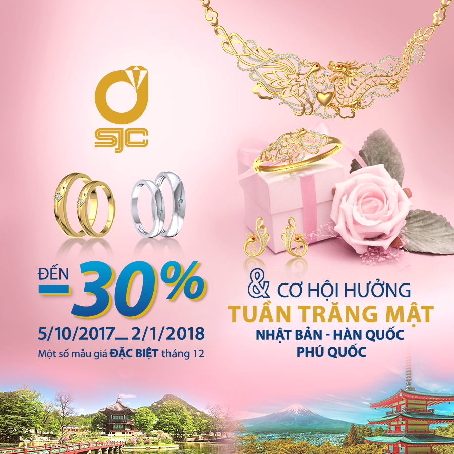 Ưu đãi hấp dẫn tháng 12 từ SJC