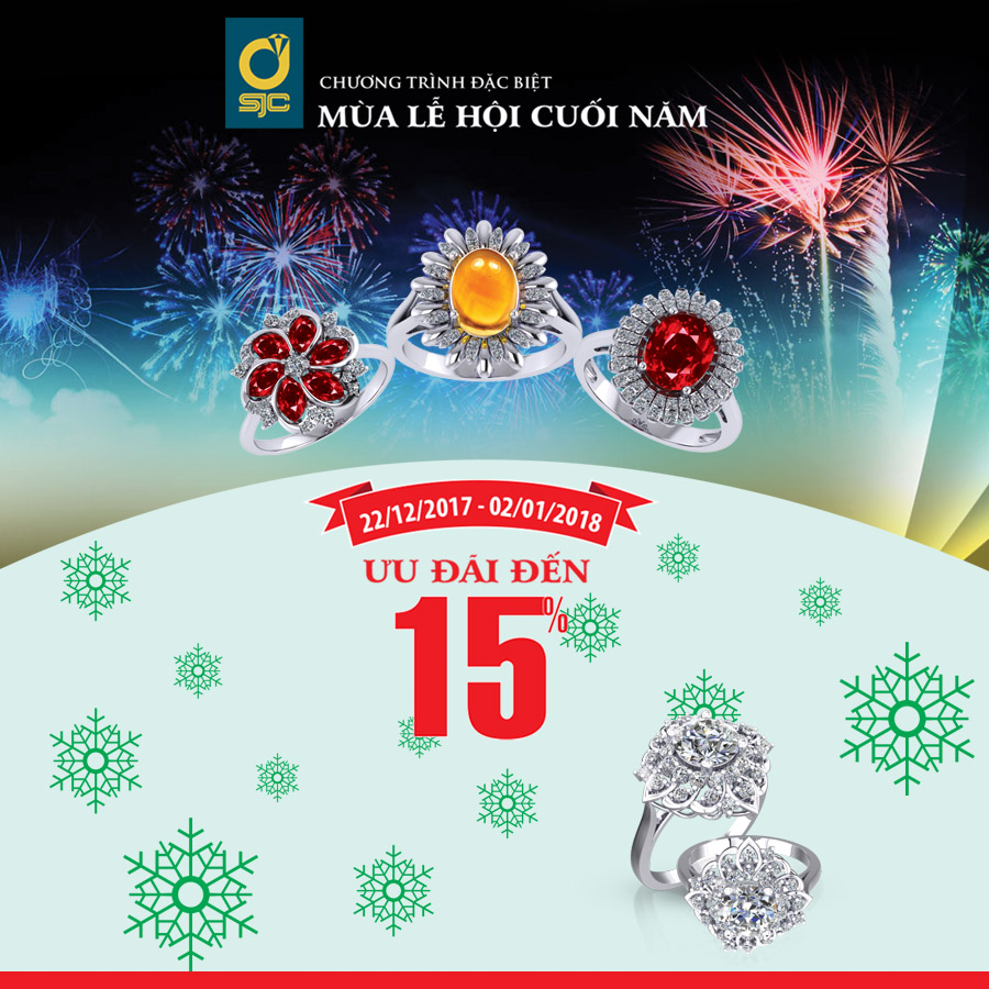 SJC ưu đãi mùa lễ hội cuối năm