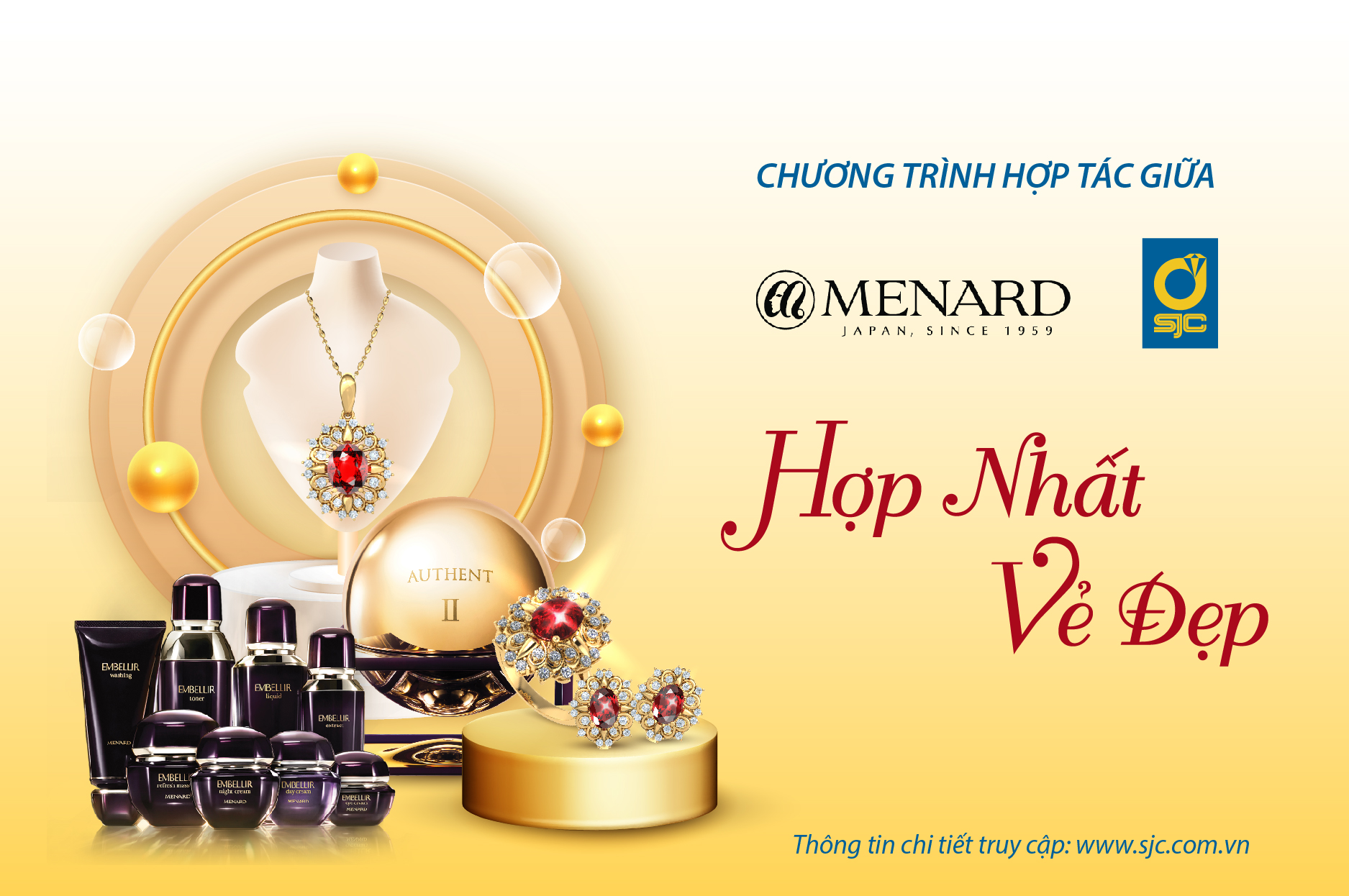 ƯU ĐÃI ĐẶC BIỆT SJC X MENARD SHOP & SPA - Hòa Quyện Sức Sống: SJC và Menard Hợp Nhất Vẻ Đẹp