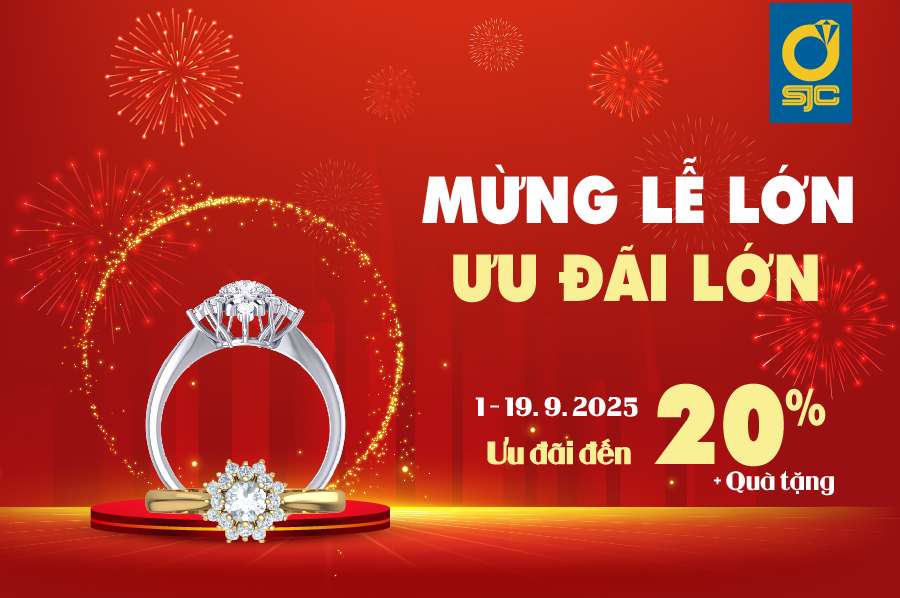 SJC CHÀO MỪNG 80 NĂM QUỐC KHÁNH 2/9 - LAN TỎA GIÁ TRỊ VÀNG, ĐỒNG HÀNH CÙNG DÂN TỘC
